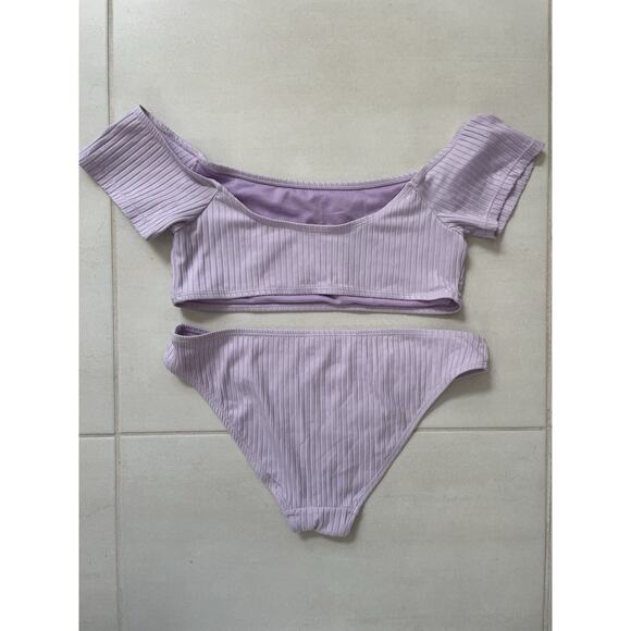 Cabana Del Sol Swim Bikini Set Swimsuit Ribbed Swimwear - Picture 4 of 9